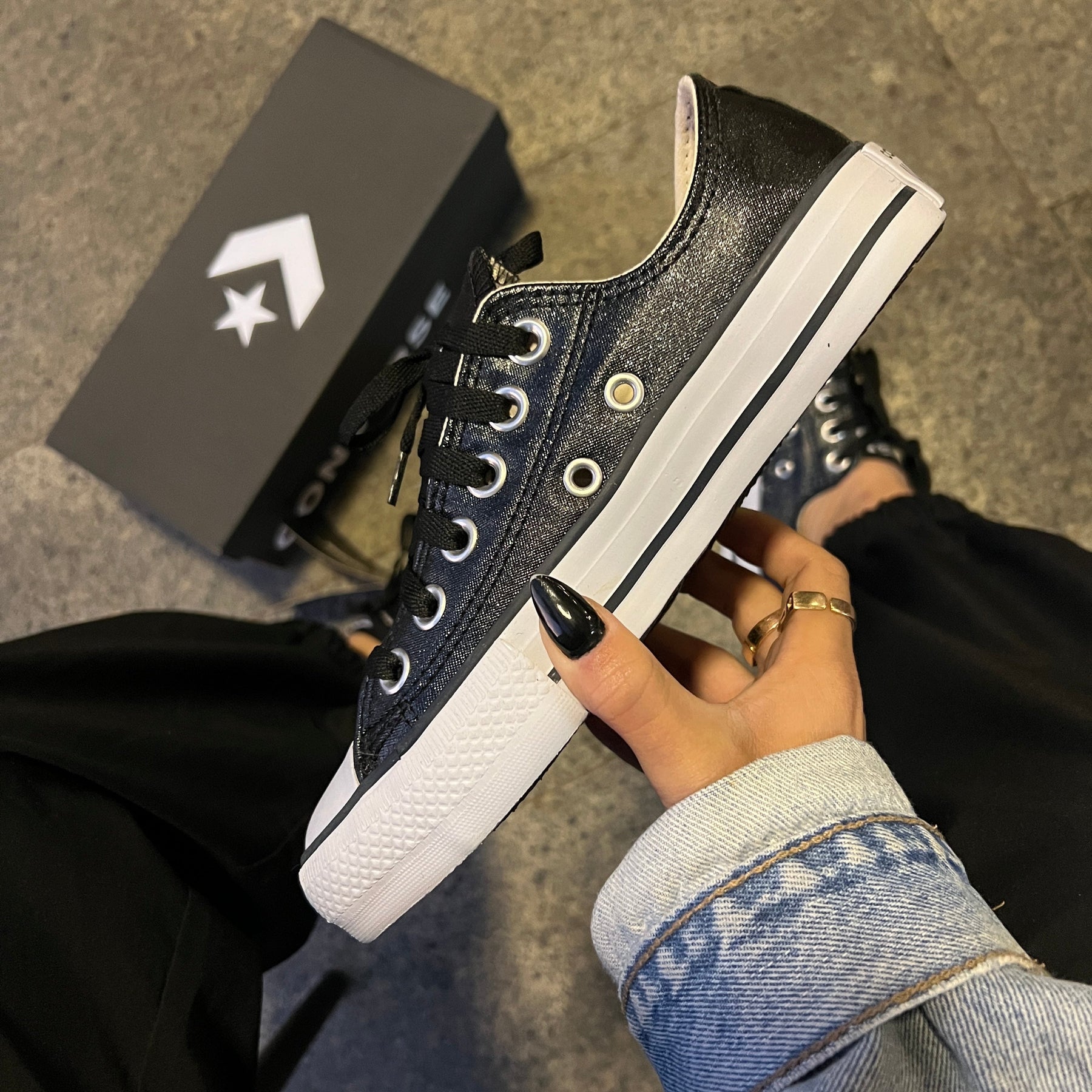TĂȘnis All Star Glow Preto Feminino Premium