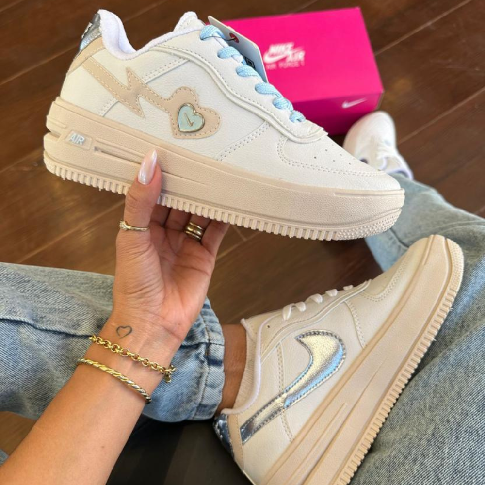 Nike Air Force Love Azul Feminino Premium
