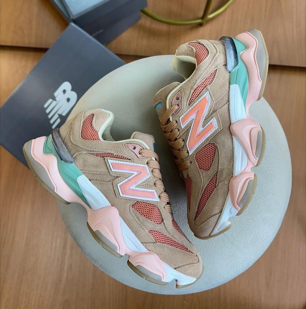 Tênis New Balance 9060 Sea Salt Colorway Couro Legítimo