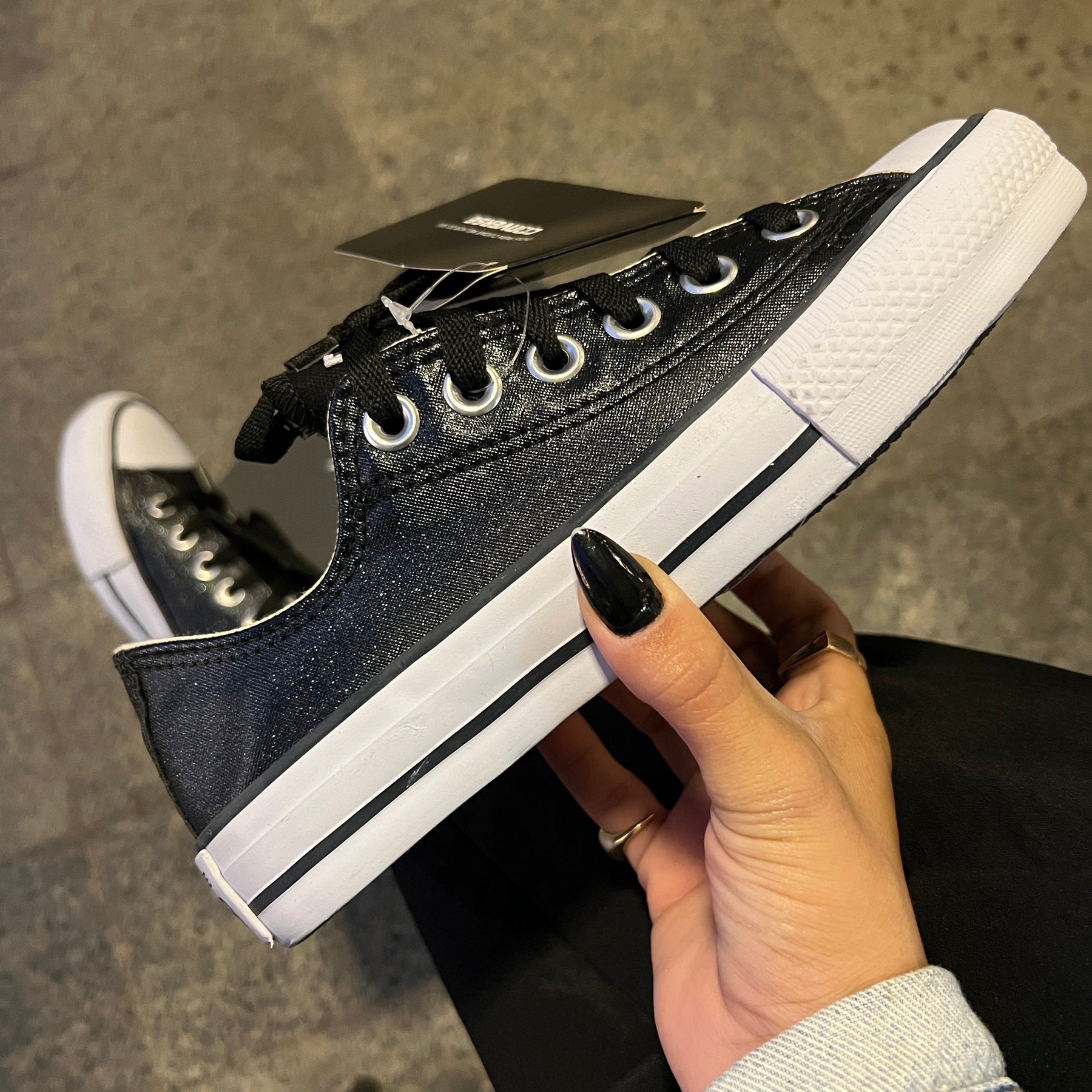 TĂȘnis All Star Glow Preto Feminino Premium