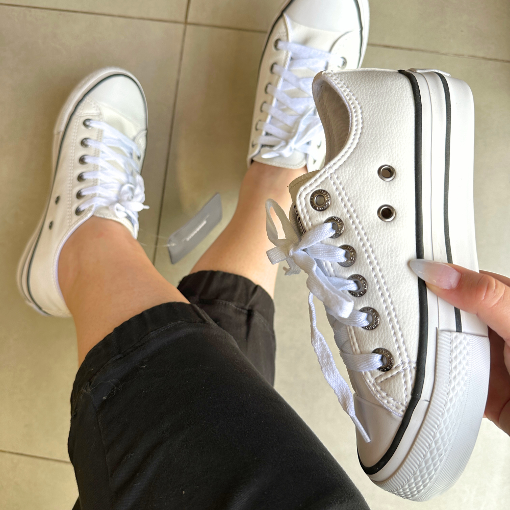 TĂȘnis All Star Branco Plataforma Premium