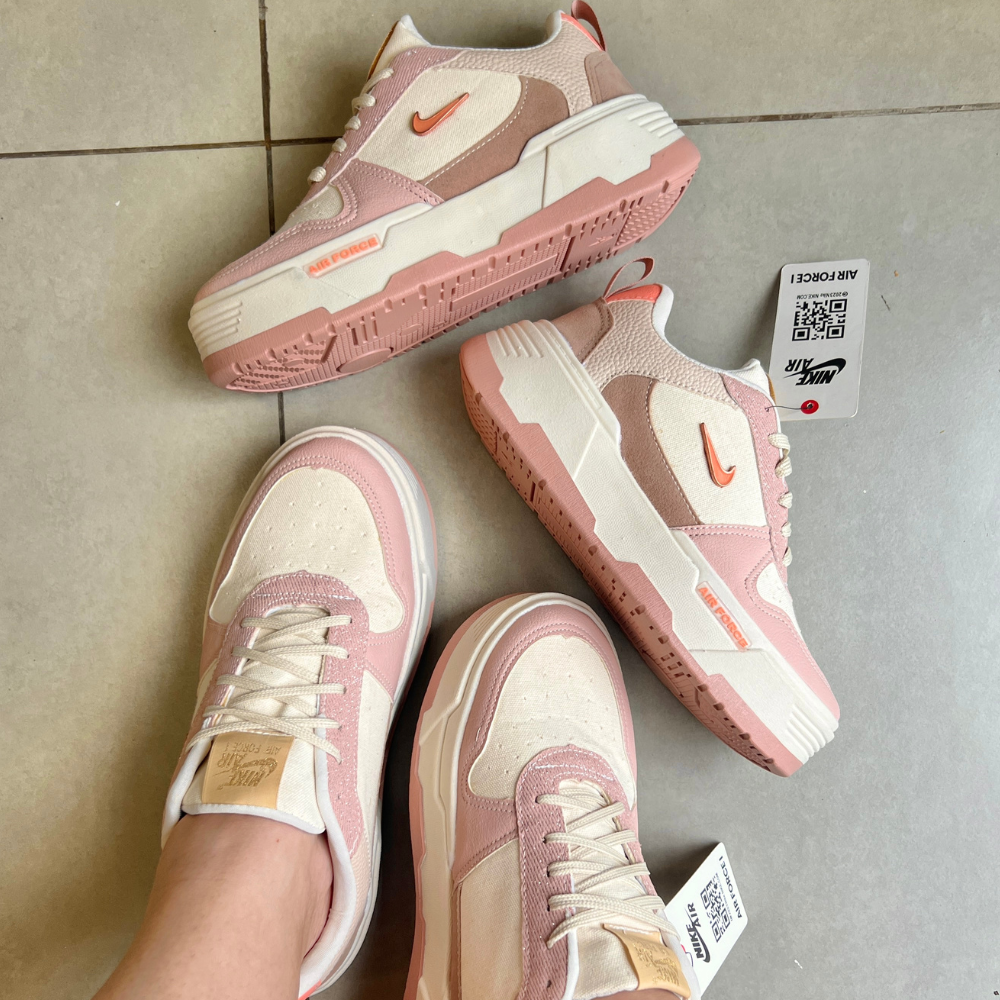 Tênis Nike AF1 Plataforma Flamingo Rosa Premium