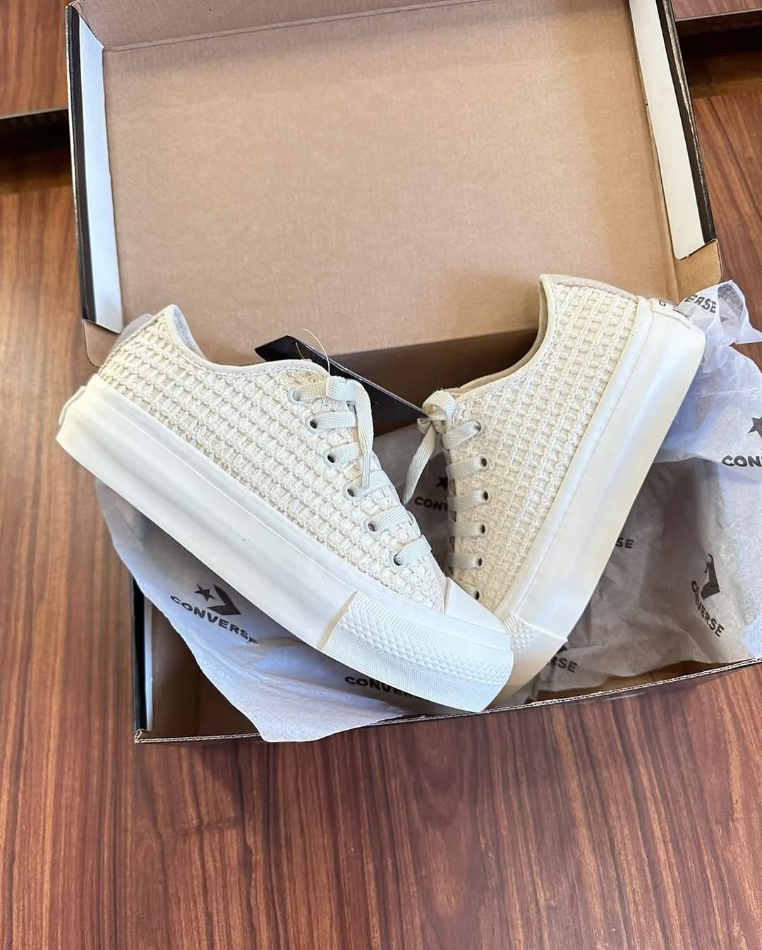 Tênis All Star Areia Renda Plataforma Premium
