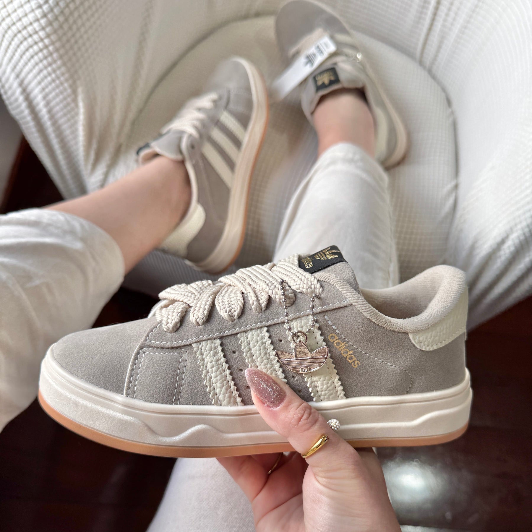 Tênis Adidas Campus Cinza Premium