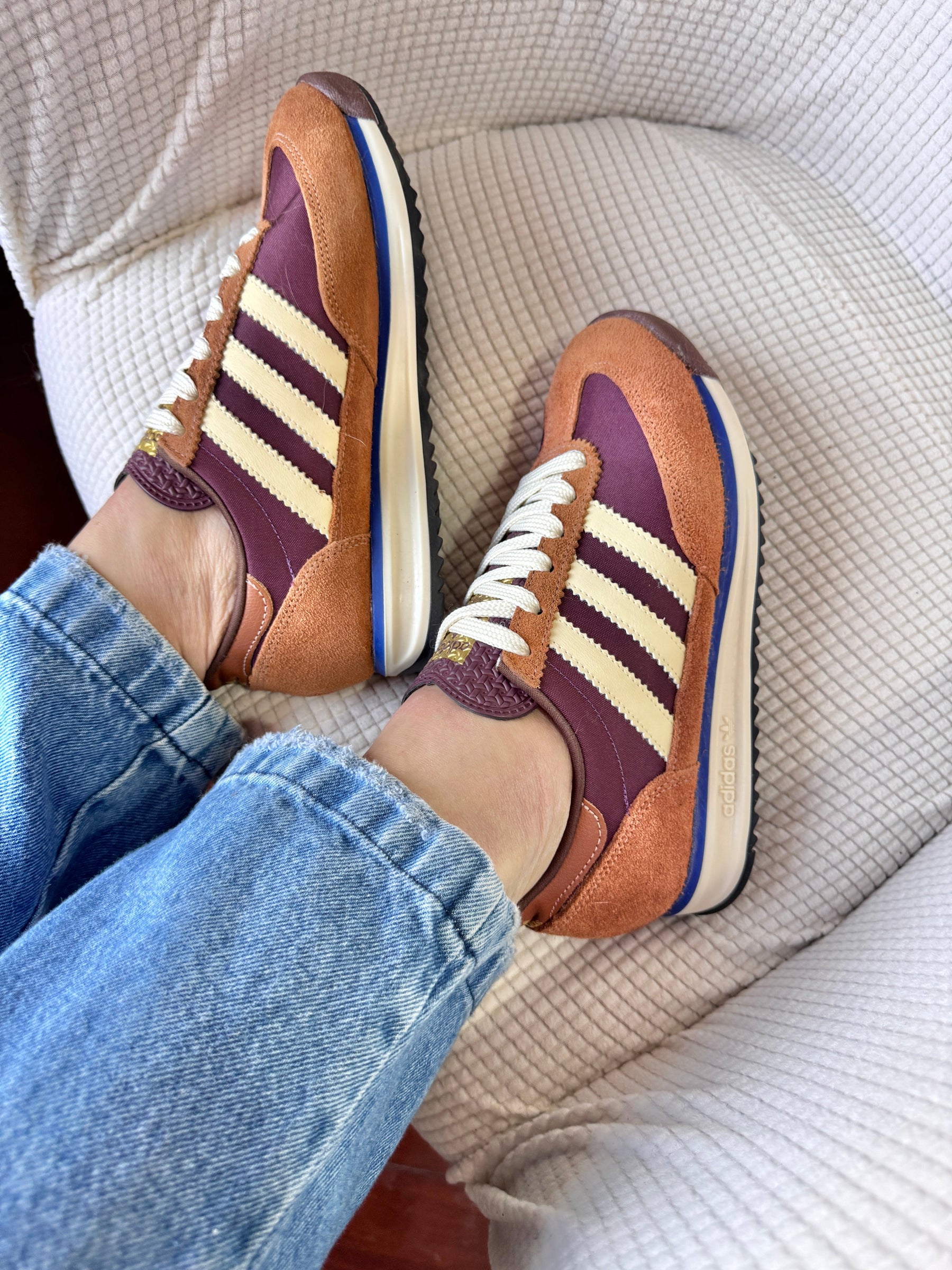 Tênis Adidas SL72 Marrom e Vinho Premium