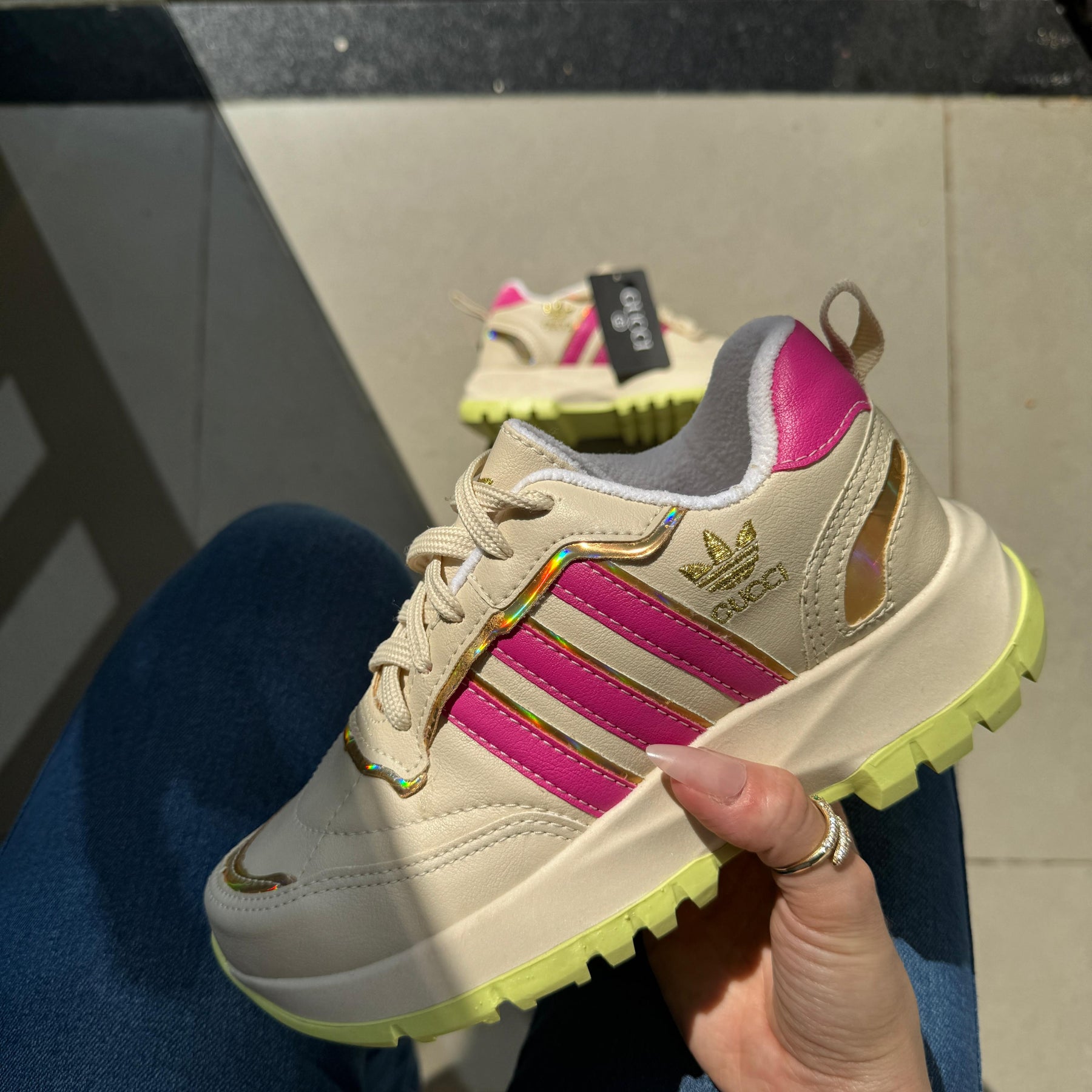 TĂȘnis Gucci Nude Pink Feminino Premium