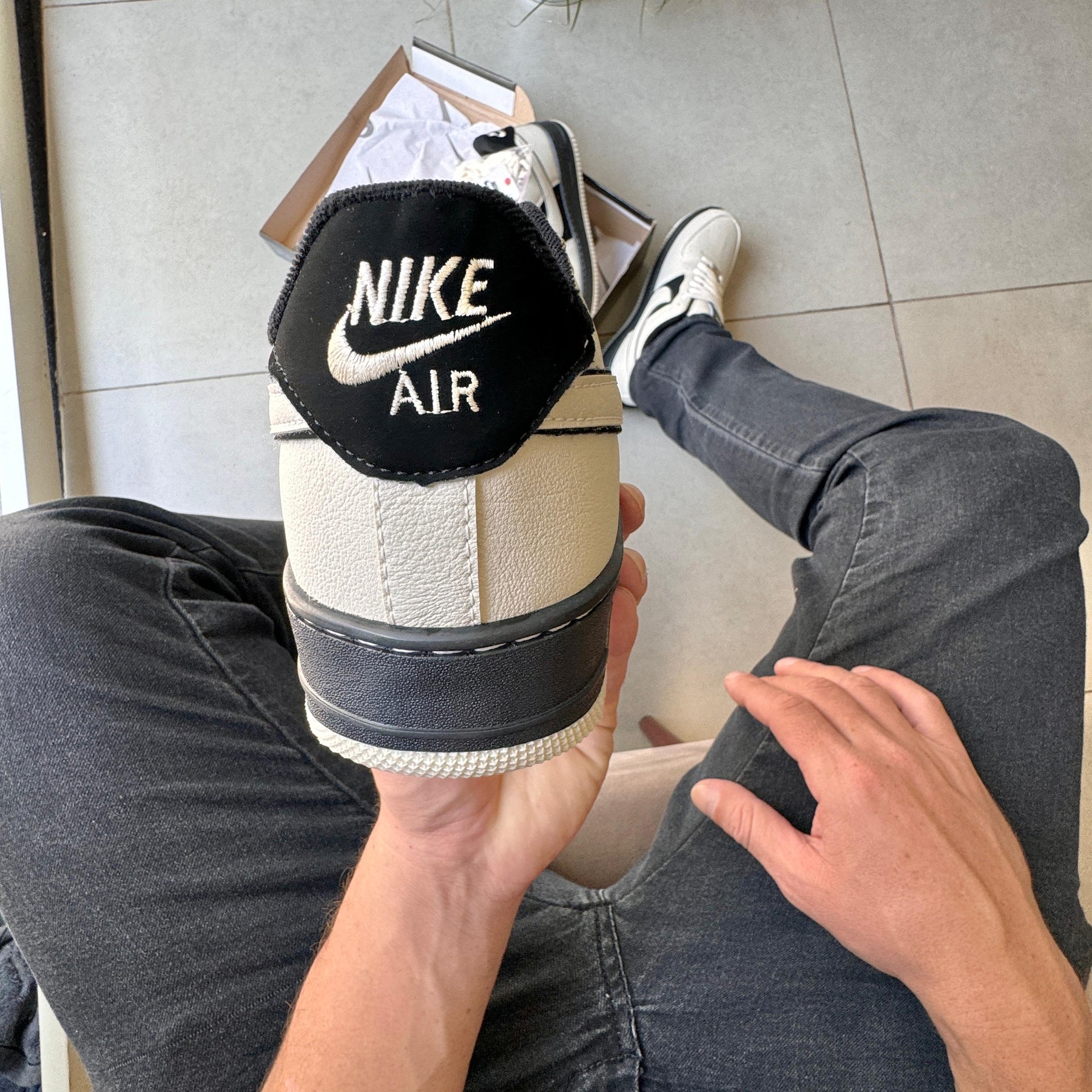 TĂȘnis Nike Air Force Nubuck Preto Masculino