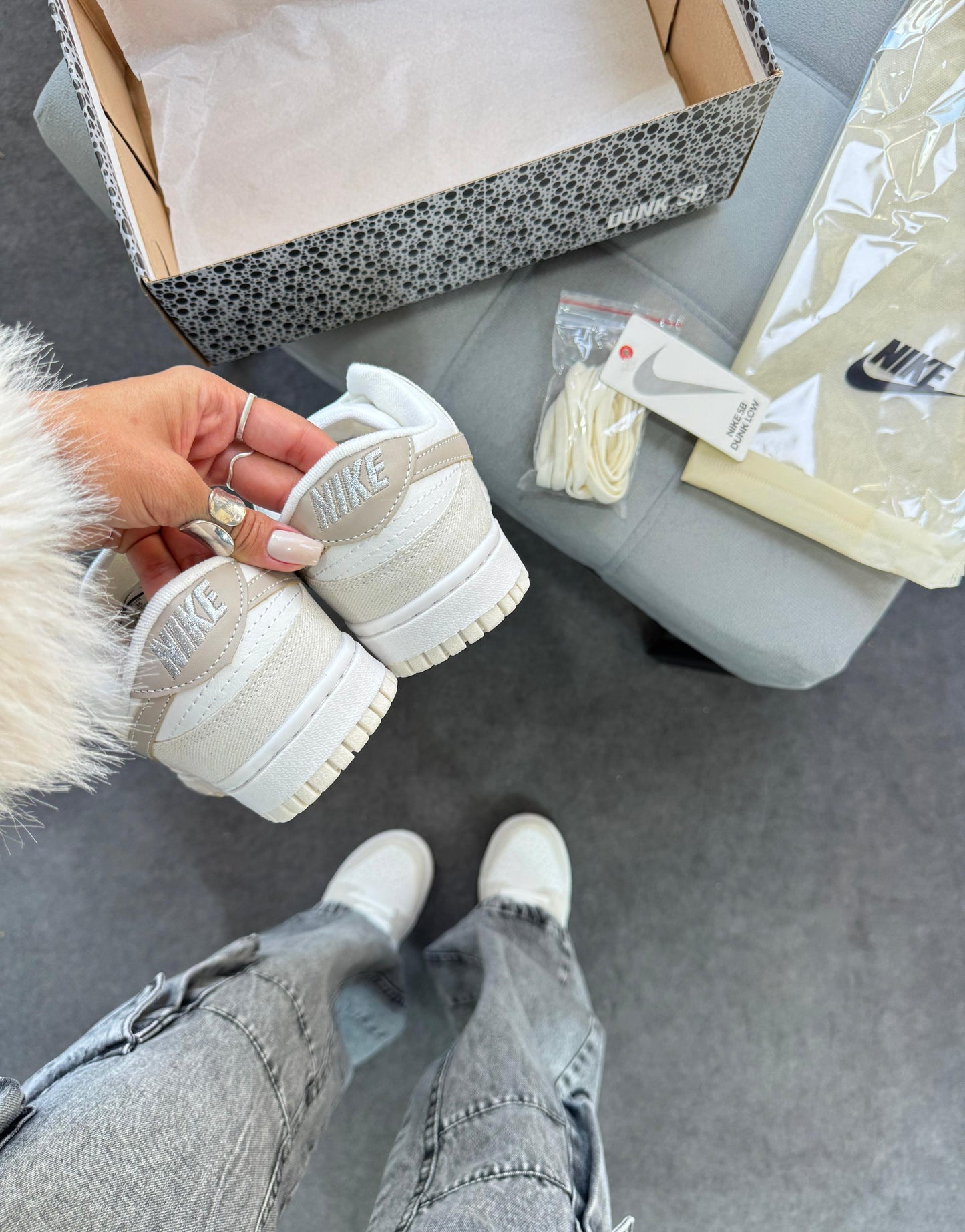 Tênis Nike Dunk White Cloud Premium