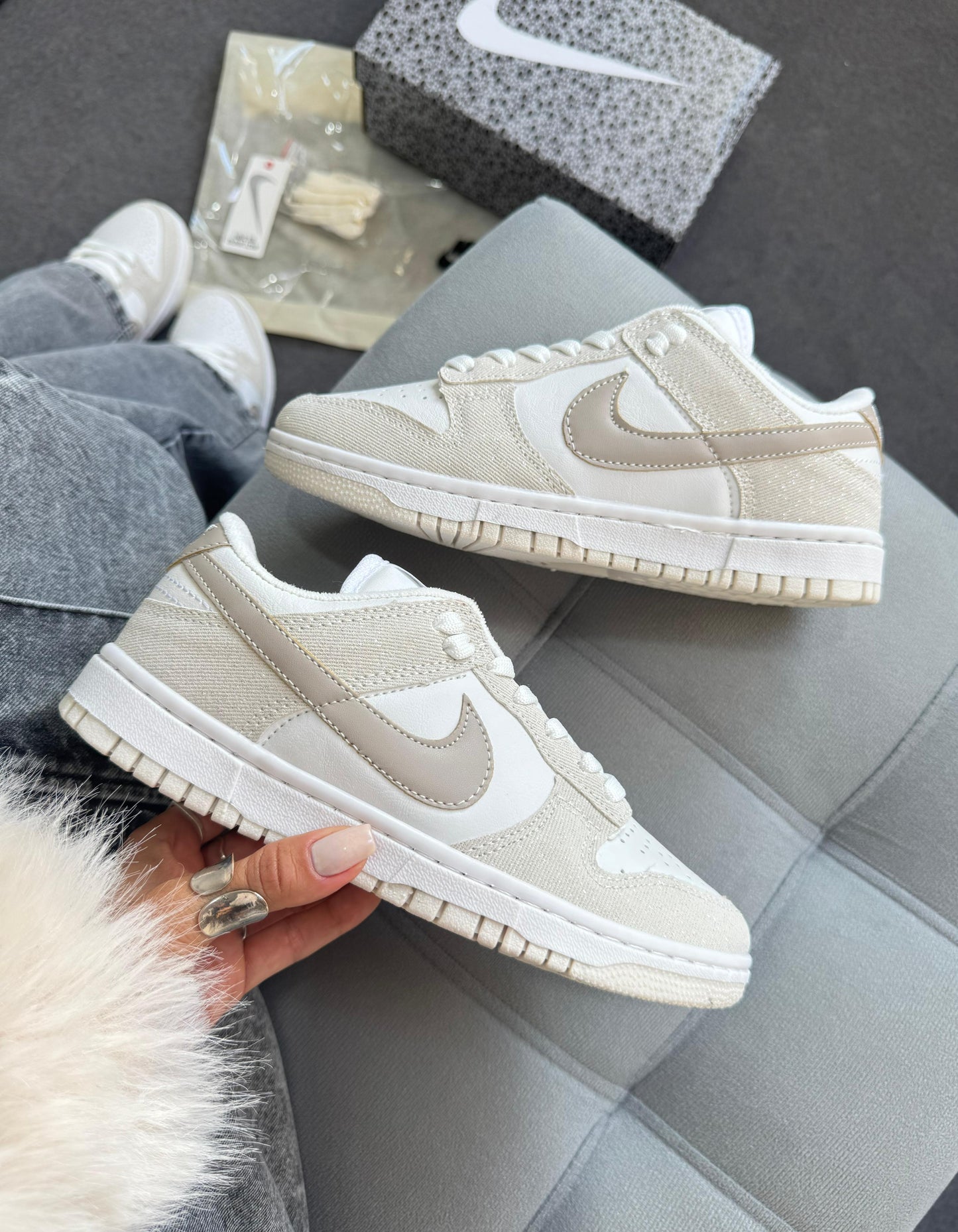 Tênis Nike Dunk White Cloud Premium