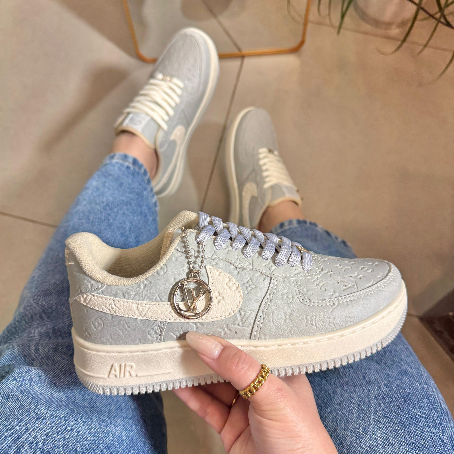 TĂȘnis Nike Air Force Louis Vuitton Azul