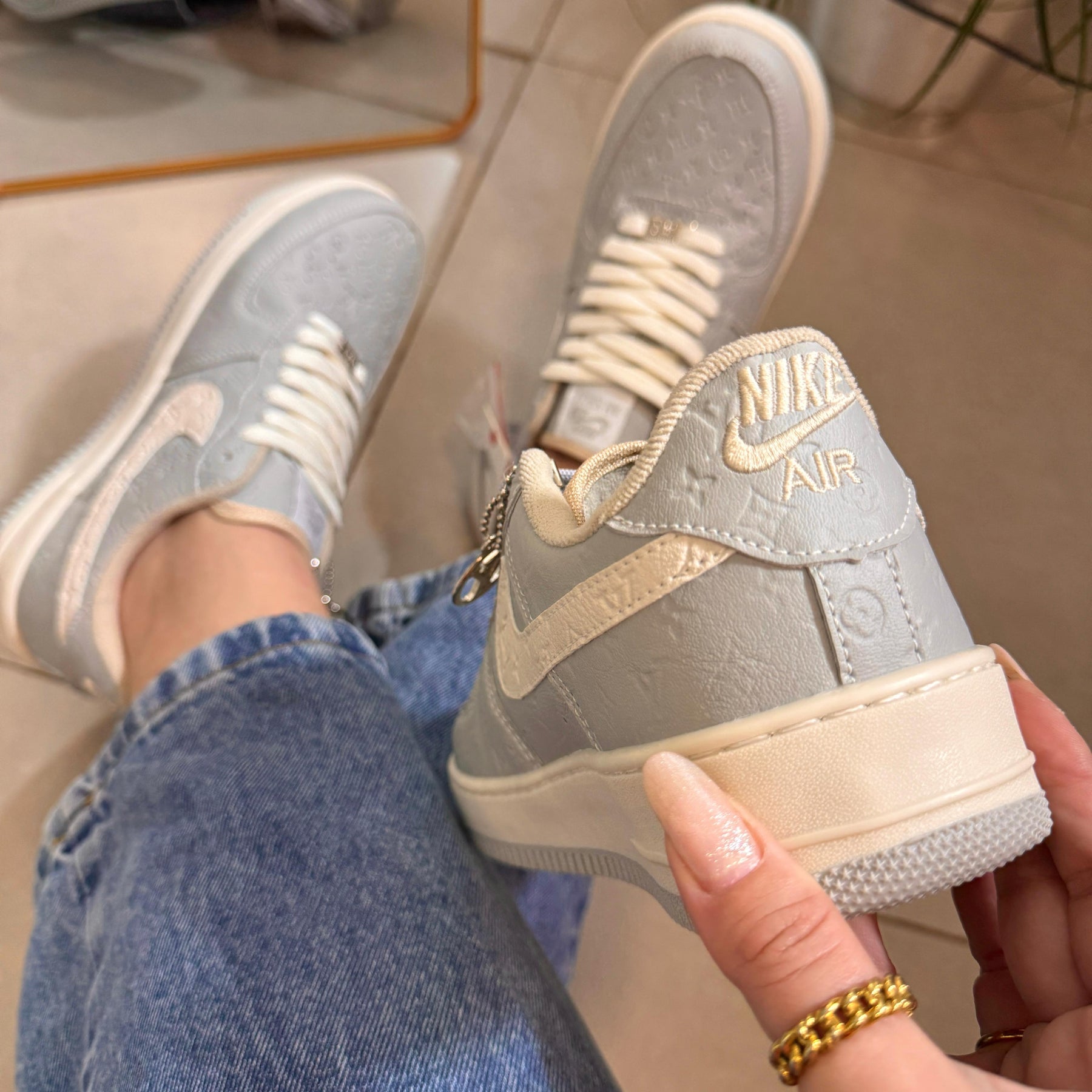 TĂȘnis Nike Air Force Louis Vuitton Azul