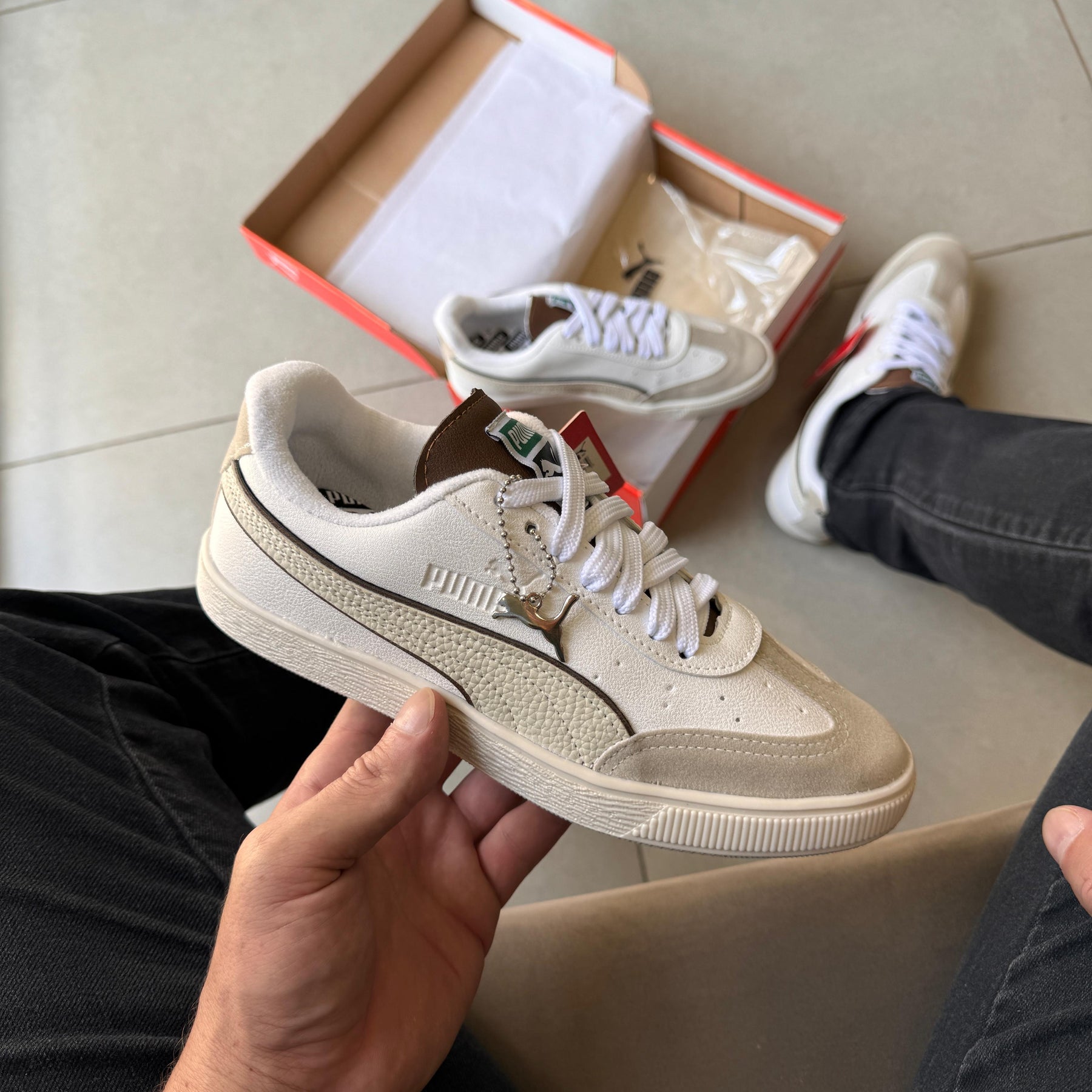 Tênis Puma Social Castanho Off Masculino - Tênis Divas
