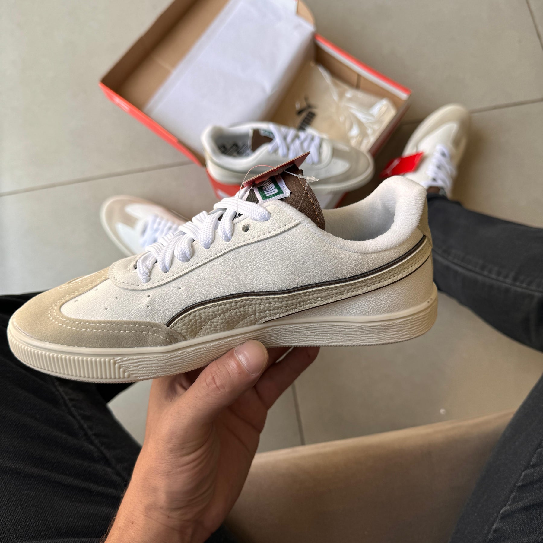 Tênis Puma Social Castanho Off Masculino - Tênis Divas