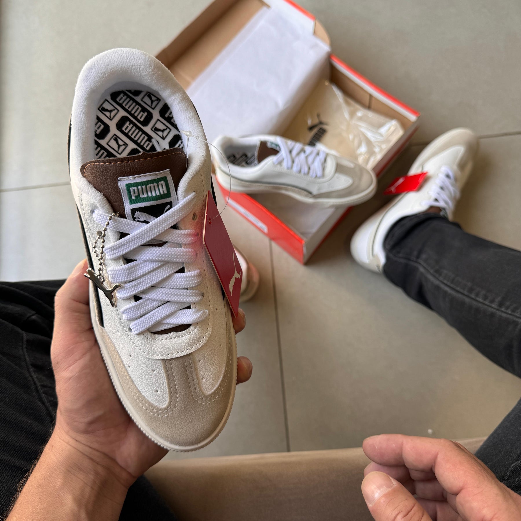 Tênis Puma Social Castanho Off Masculino - Tênis Divas