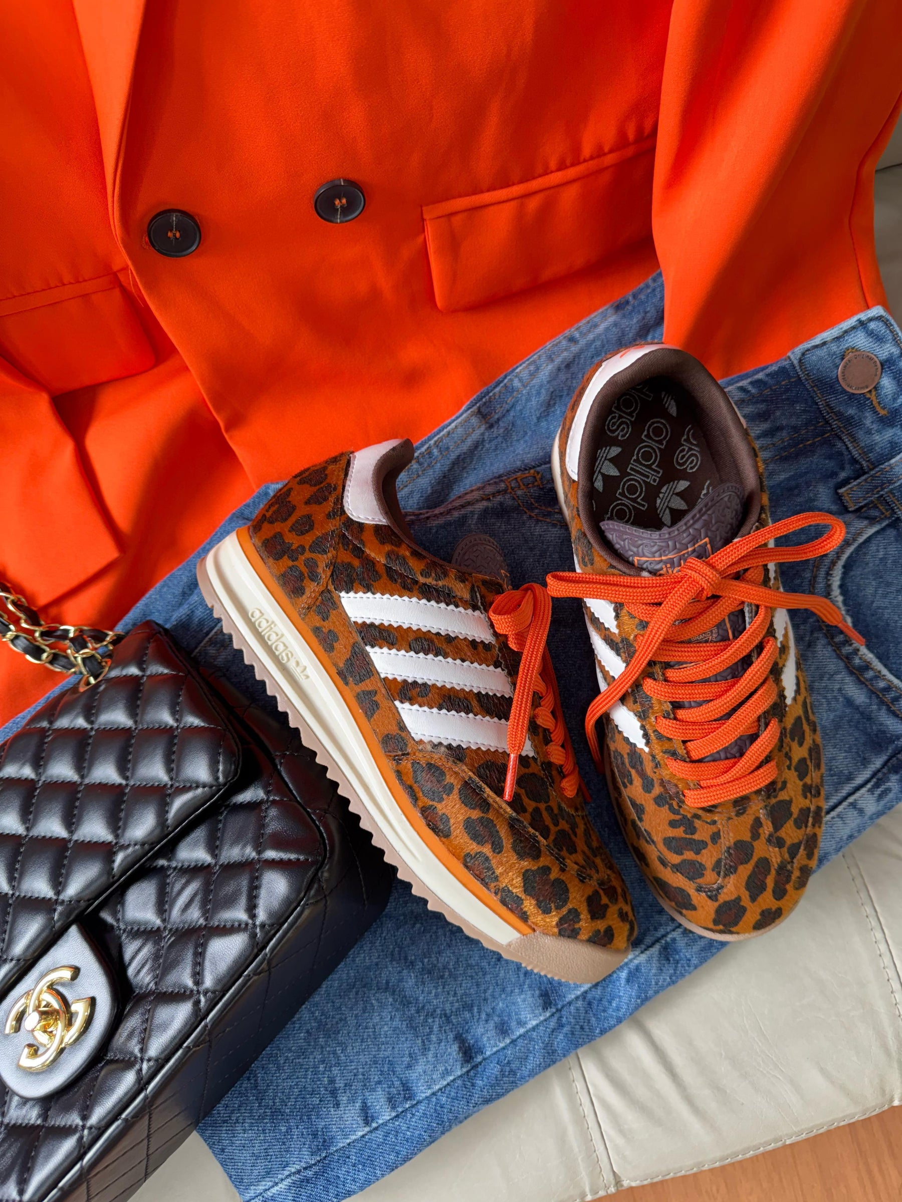 Tênis Adidas SL72 Leopard Premium 2.0