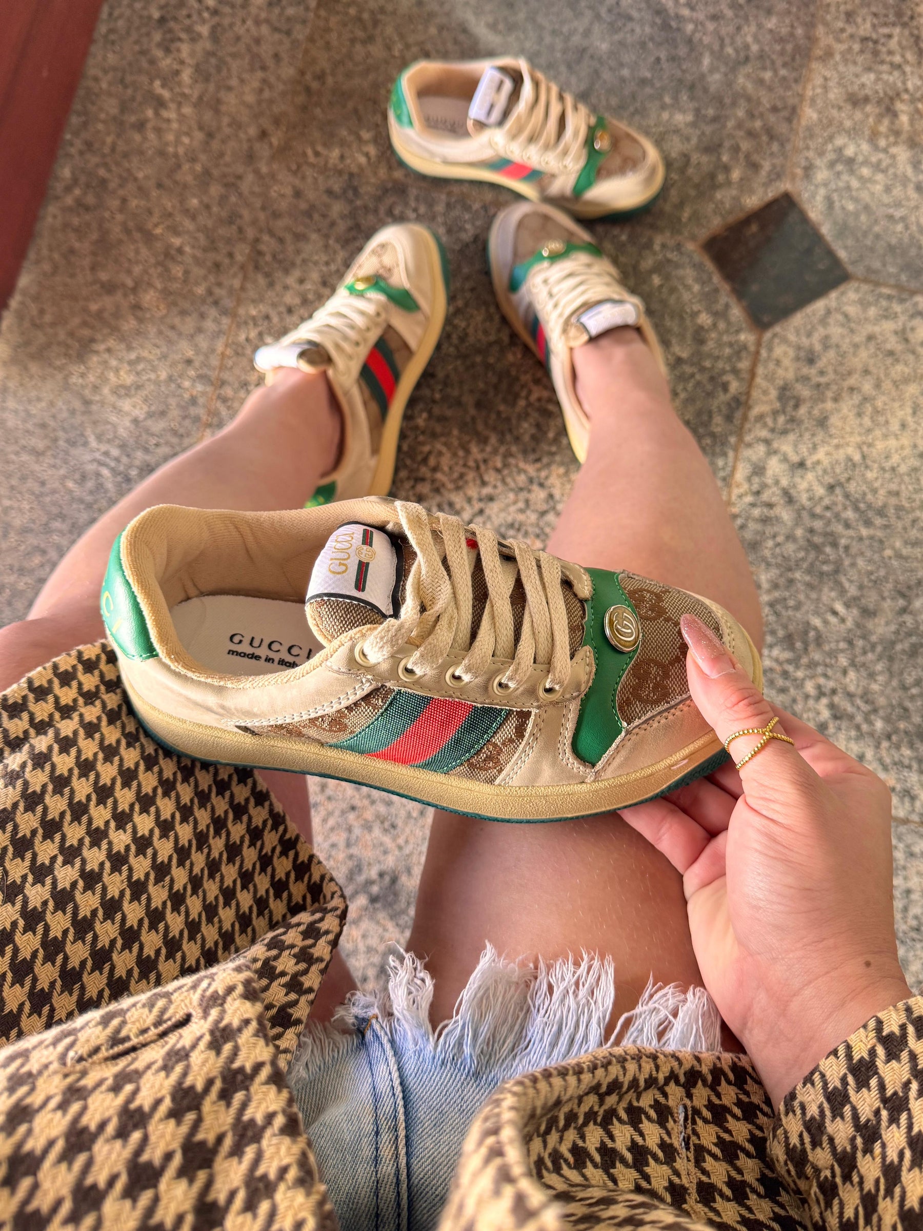 Tênis Gucci Screener Feminino Casual