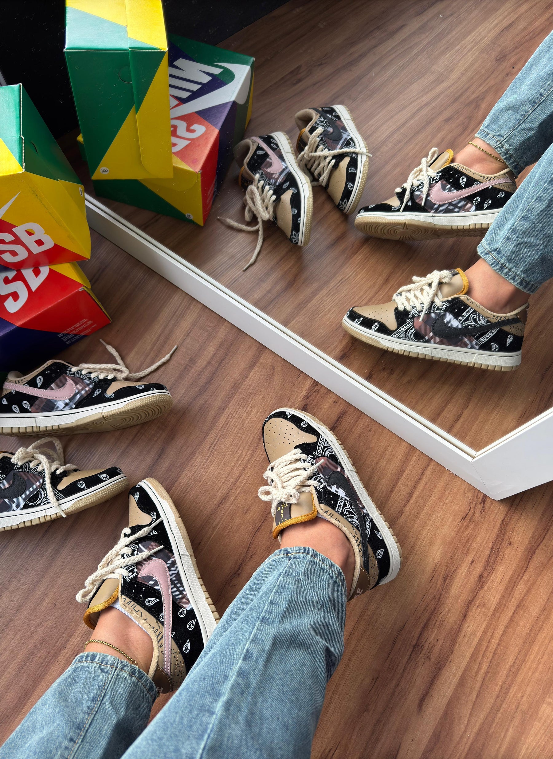 Tênis Nike Dunk Travis Scott Cactus Premium