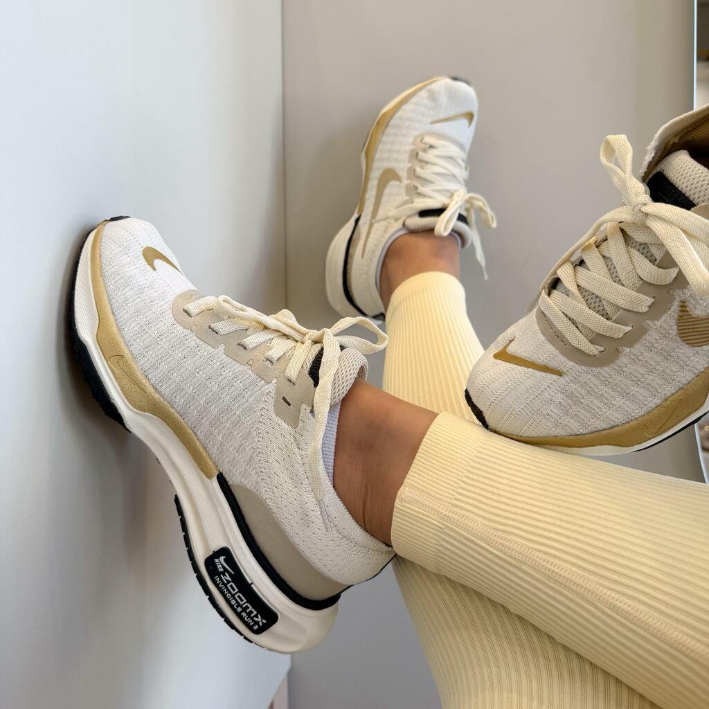 Tênis Nike Zoom X Invincible 3 Off White Ouro Premium