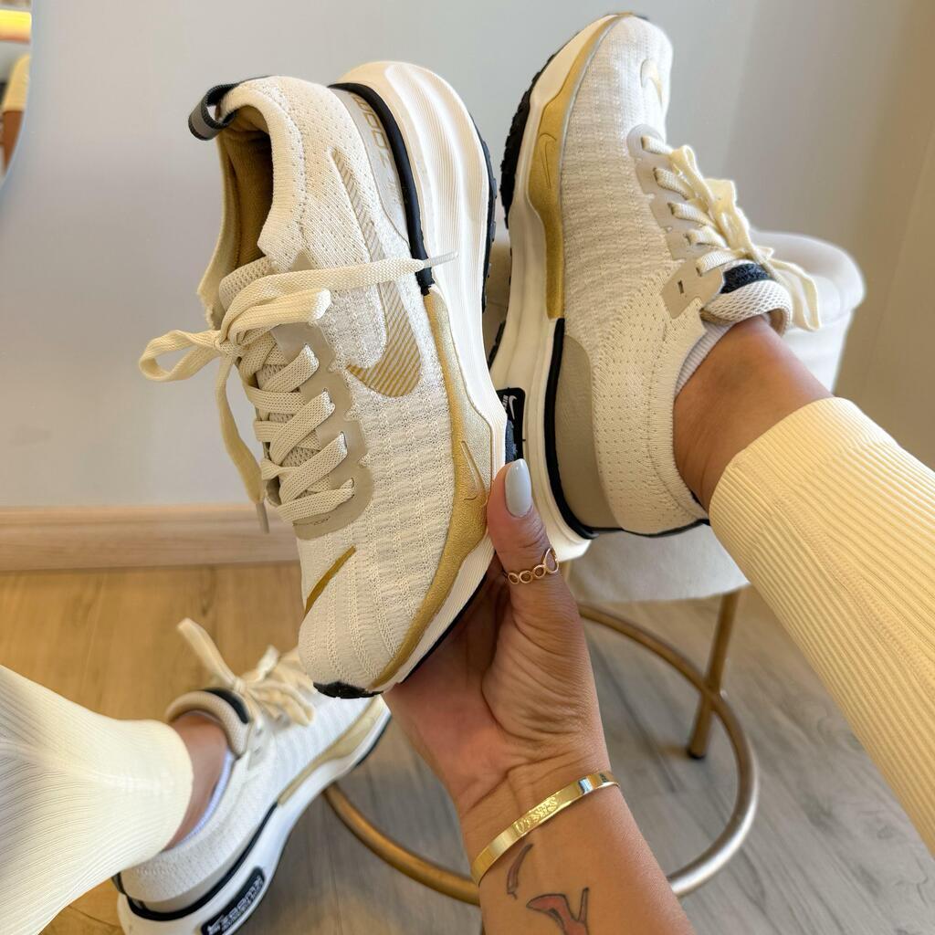 Tênis Nike Zoom X Invincible 3 Off White Ouro Premium