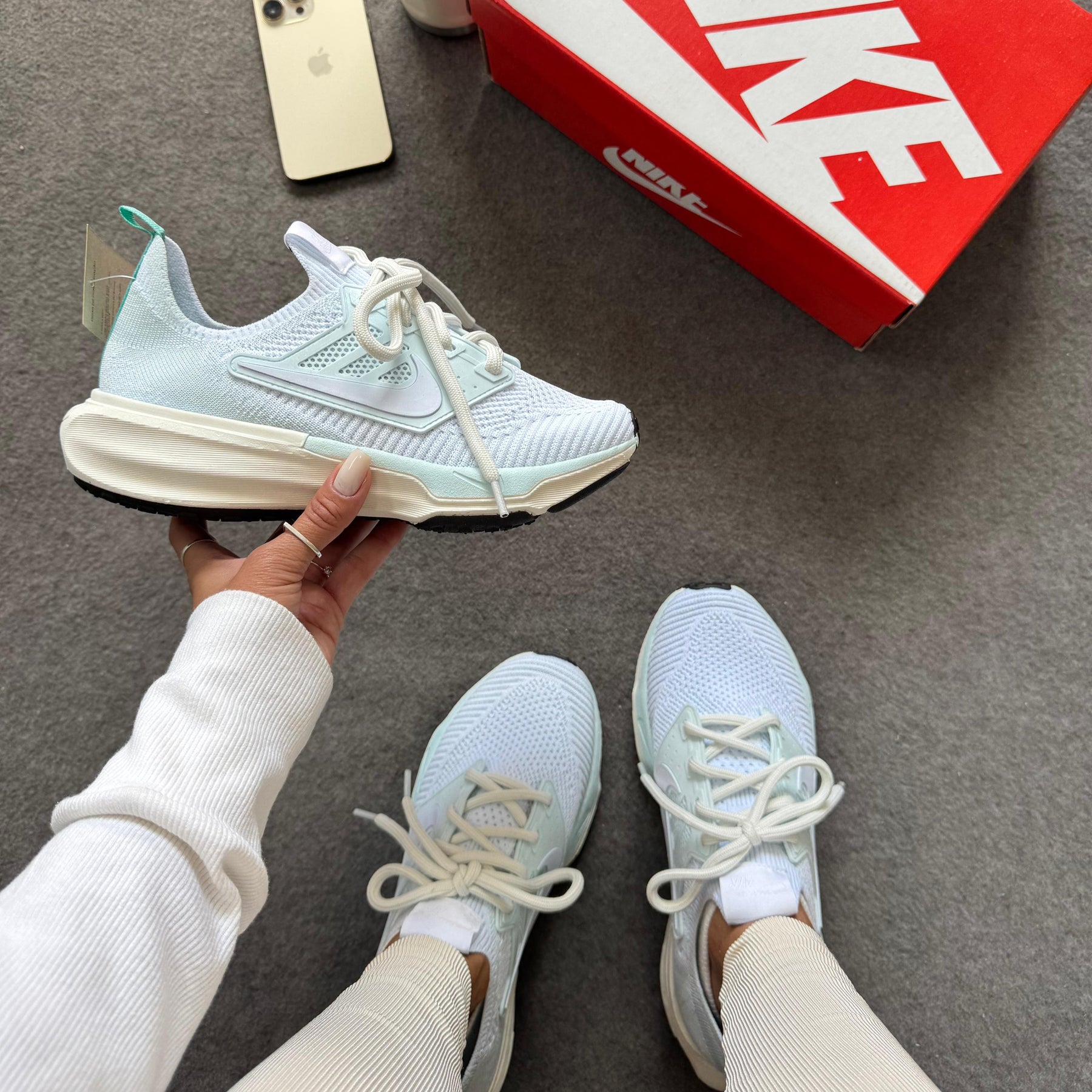 Tênis Nike Knit B3 Verde água