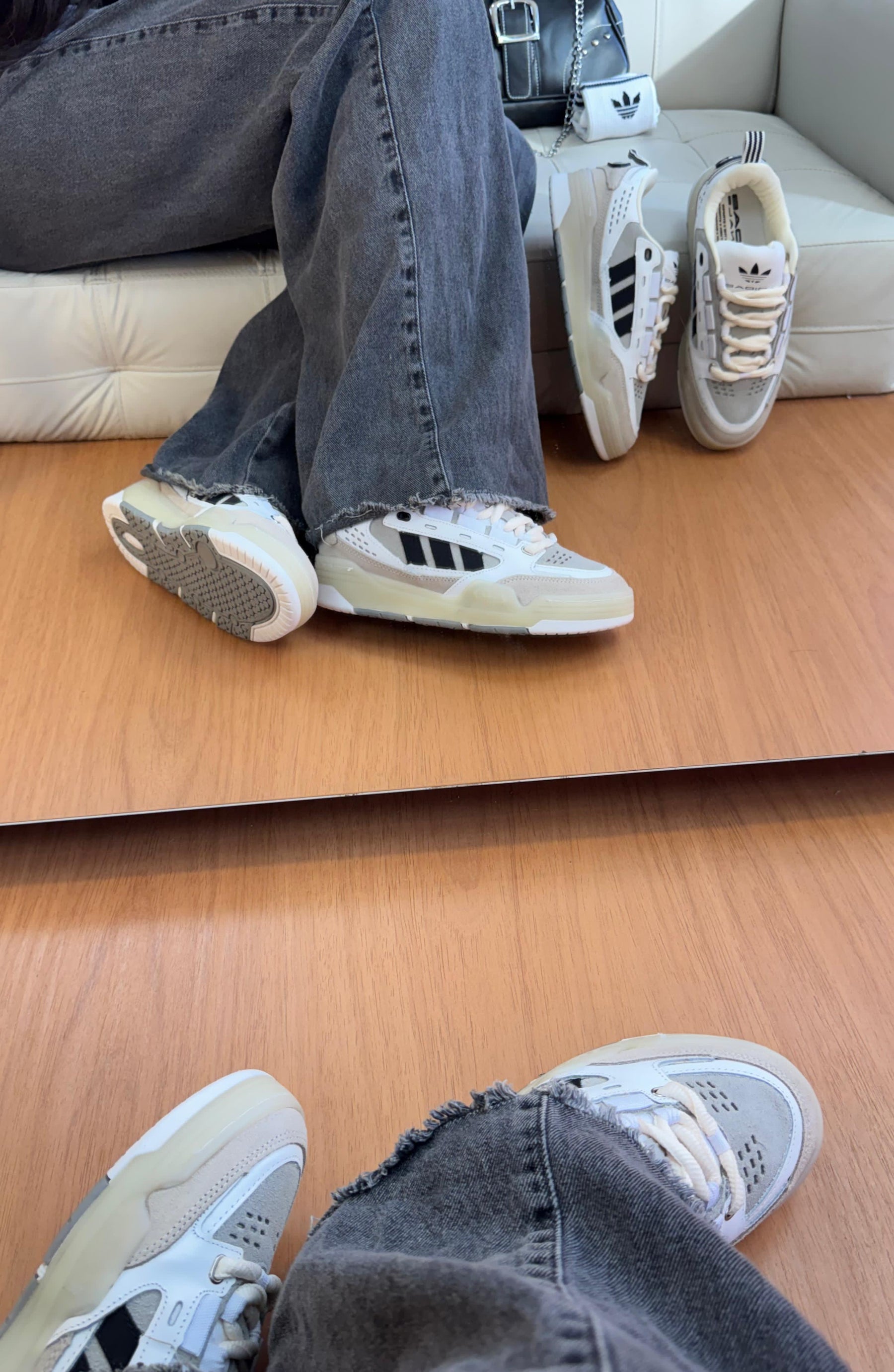 Tênis Adidas ADI2000 Cloud White Couro Legítimo