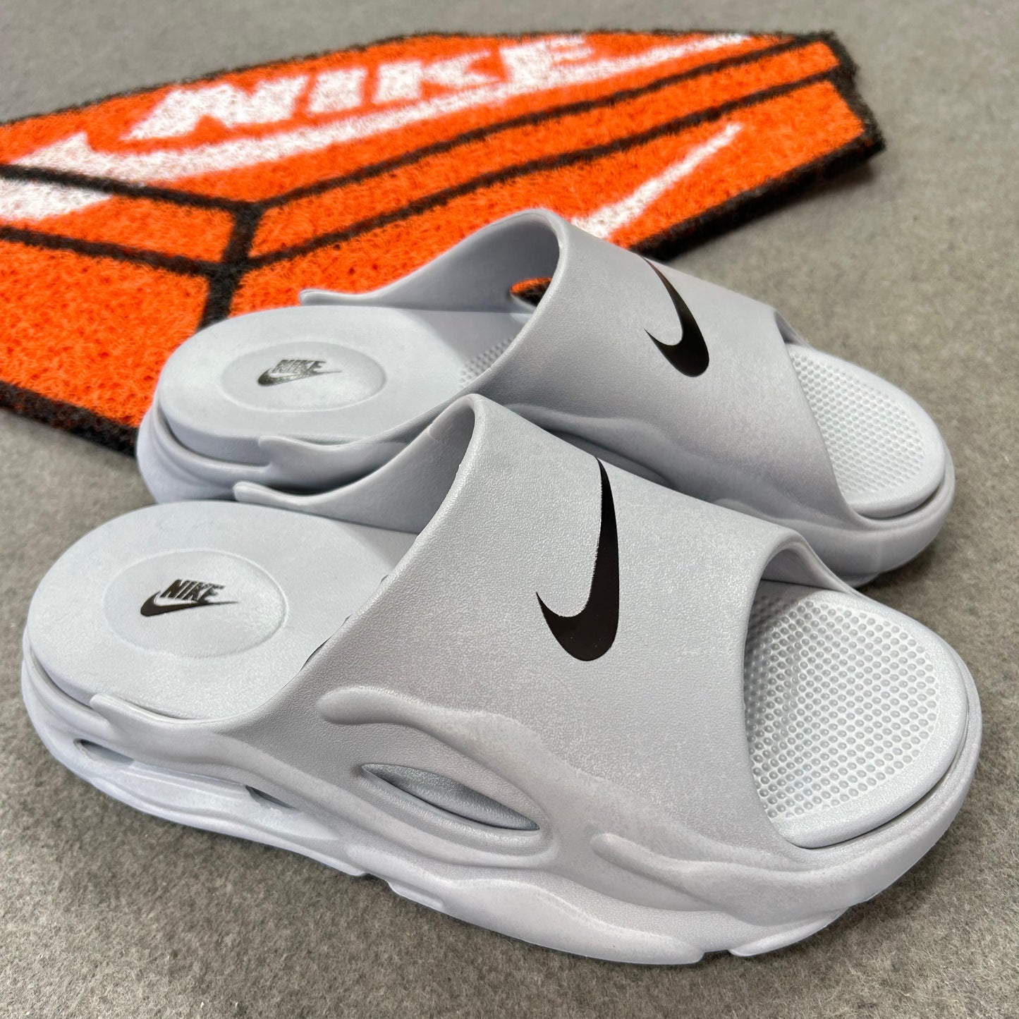 Chinelo Nike Slid Plataforma Cinza Premium