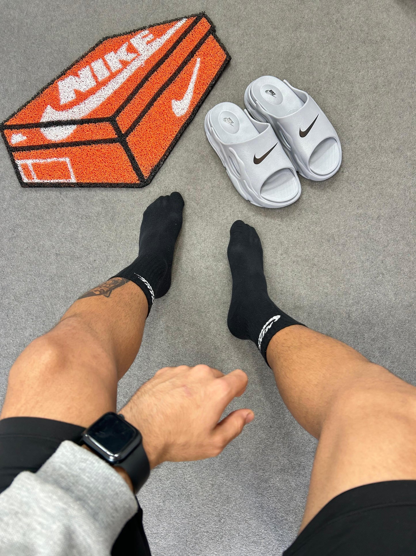 Chinelo Nike Slid Plataforma Cinza Premium