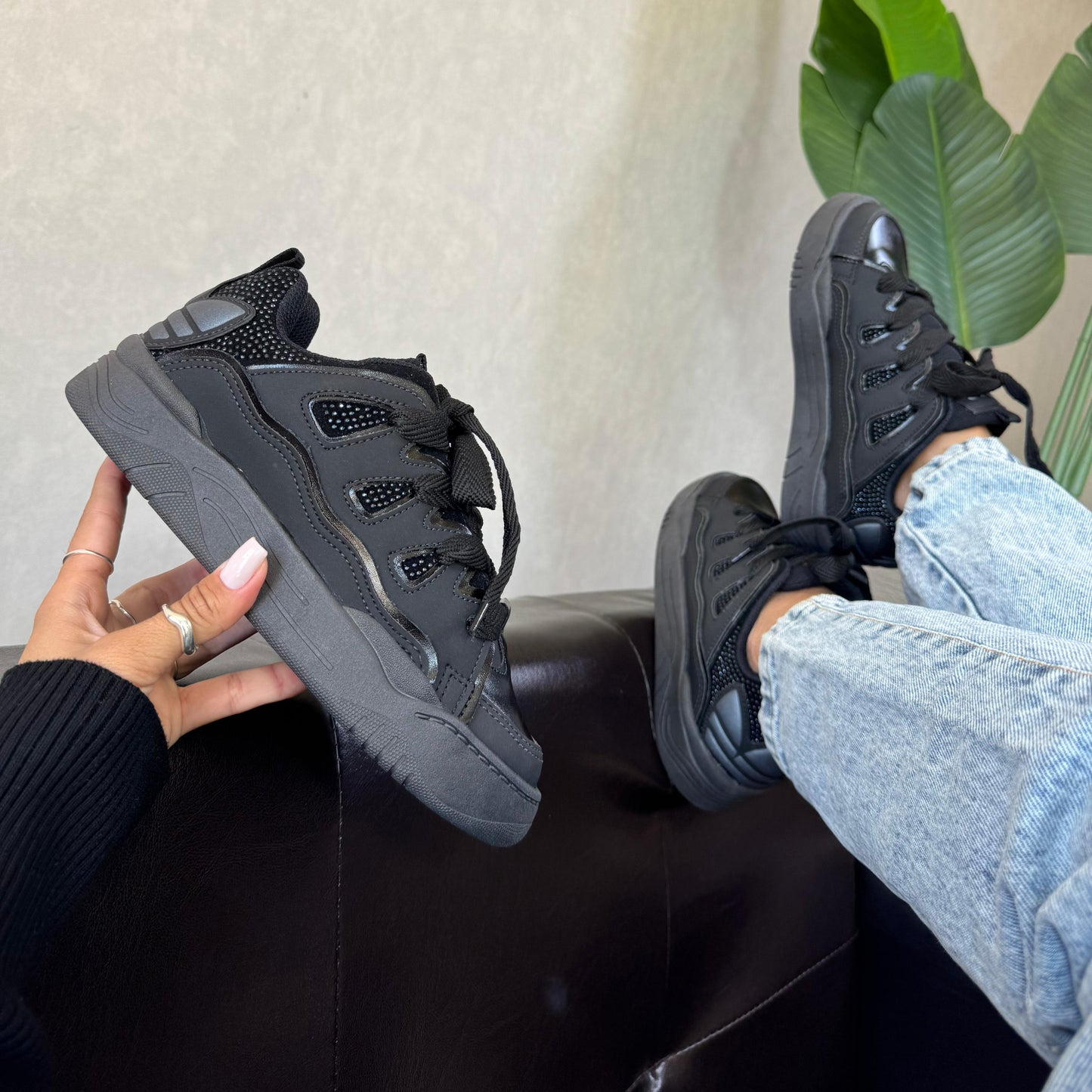 Tênis Adidas Oziris Pedraria Preto Prime
