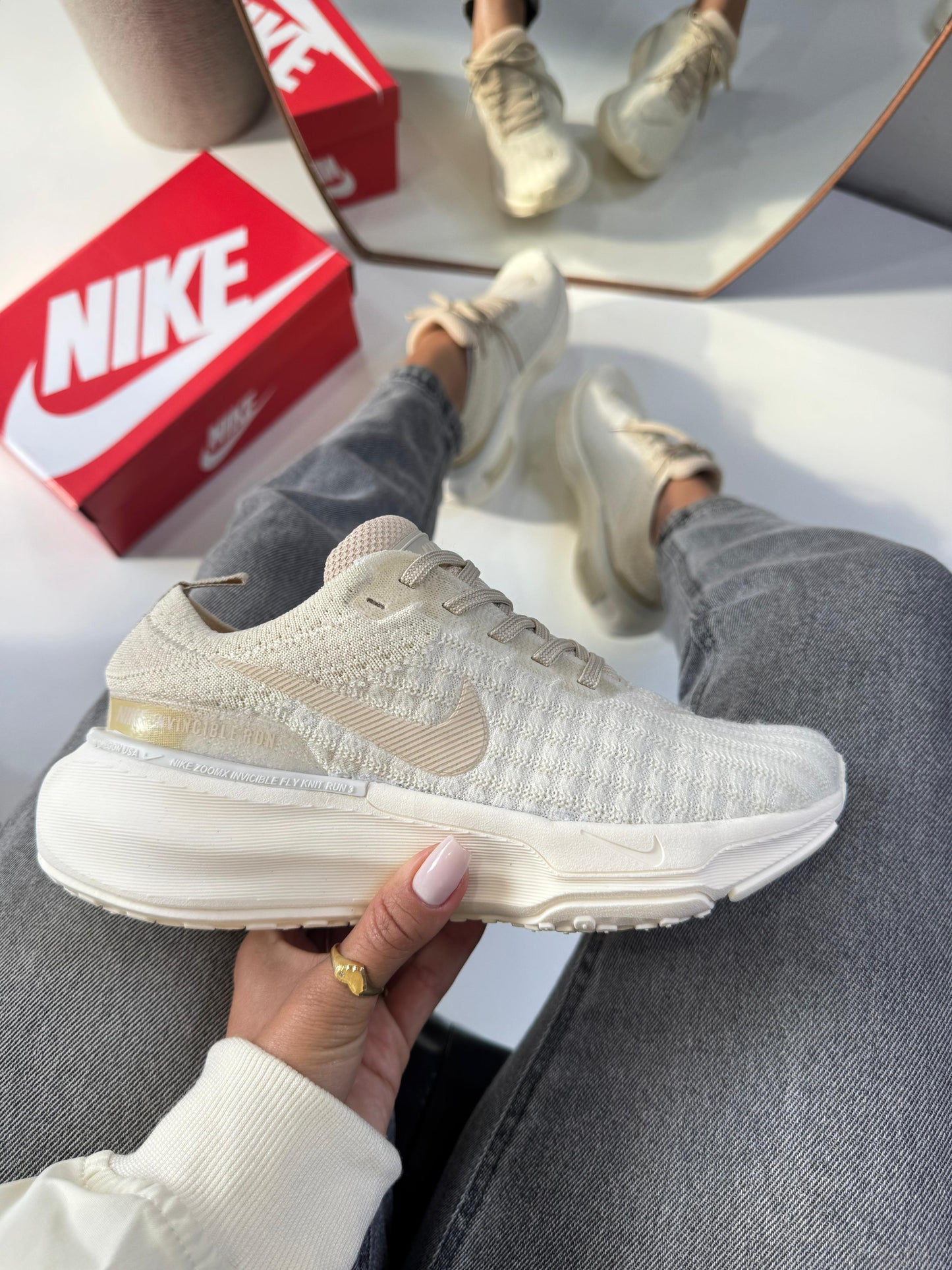 Tênis Nike Zoom X Invicible Run 3 Vanilla Cream