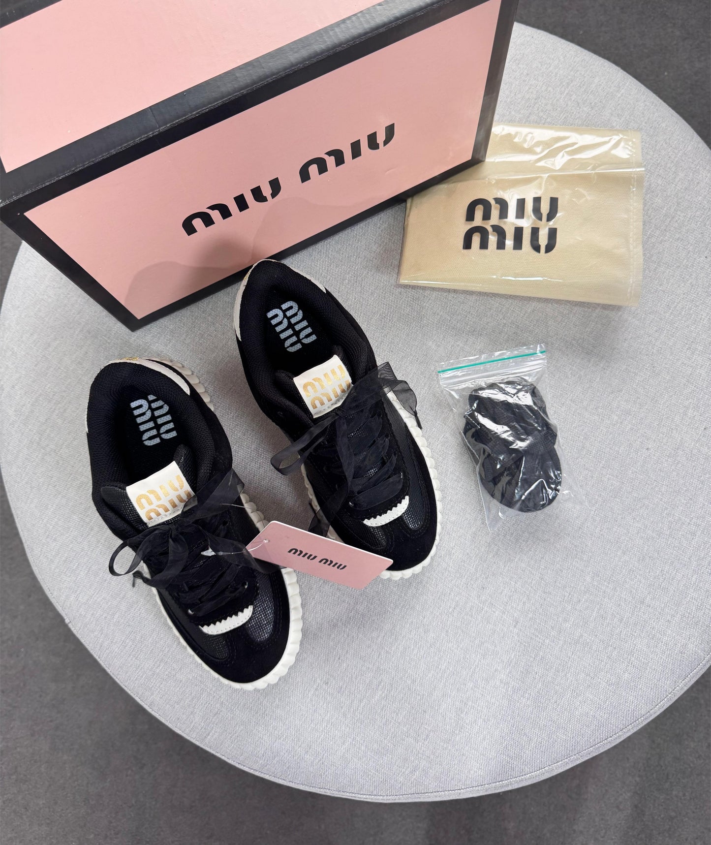 Tênis Quenz Miu Miu Preto Premium