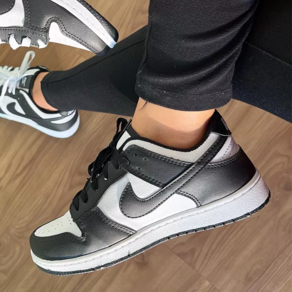 Tênis Nike Dunk Preto e Branco Feminino e Masculino Premium