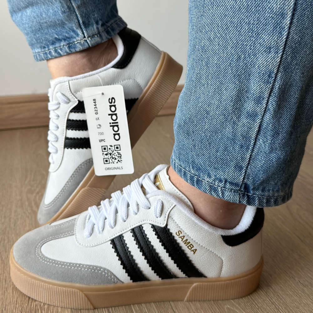 Tênis Adidas Samba Preto e Branco Premium 