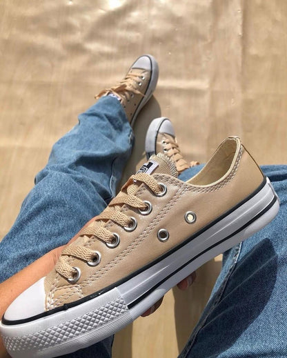 Tênis All Star Amêndoa Brilho Feminino Premium