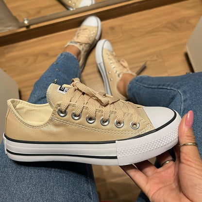 Tênis All Star Amêndoa Brilho Feminino Premium