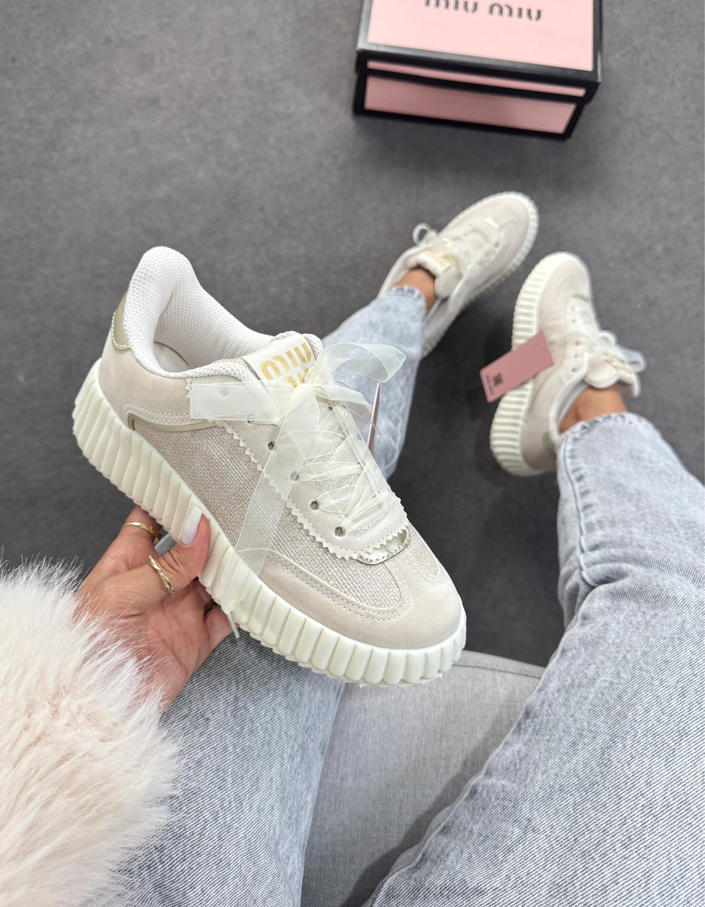 Tênis Quenz Miu Miu Vanilla Premium