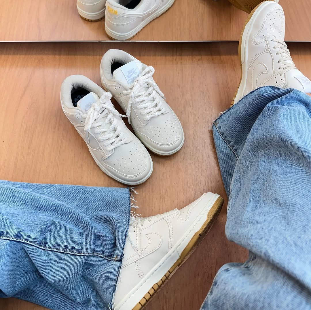 Tênis Nike Dunk SB Nude Bege Premium