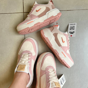 Tênis Nike AF1 Plataforma Flamingo Rosa Premium