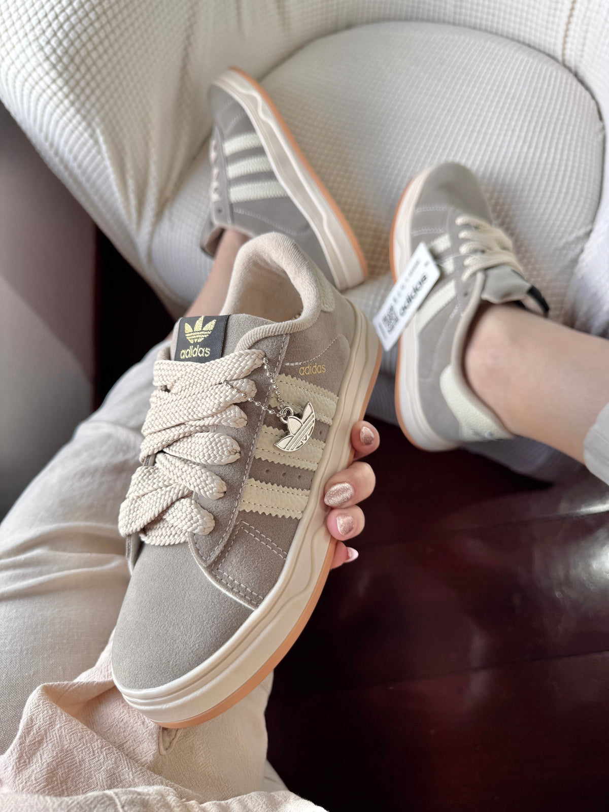 Tênis Adidas Campus Cinza Premium
