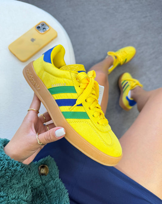 Tênis Adidas Gazelle Brazil Core Couro Legítimo