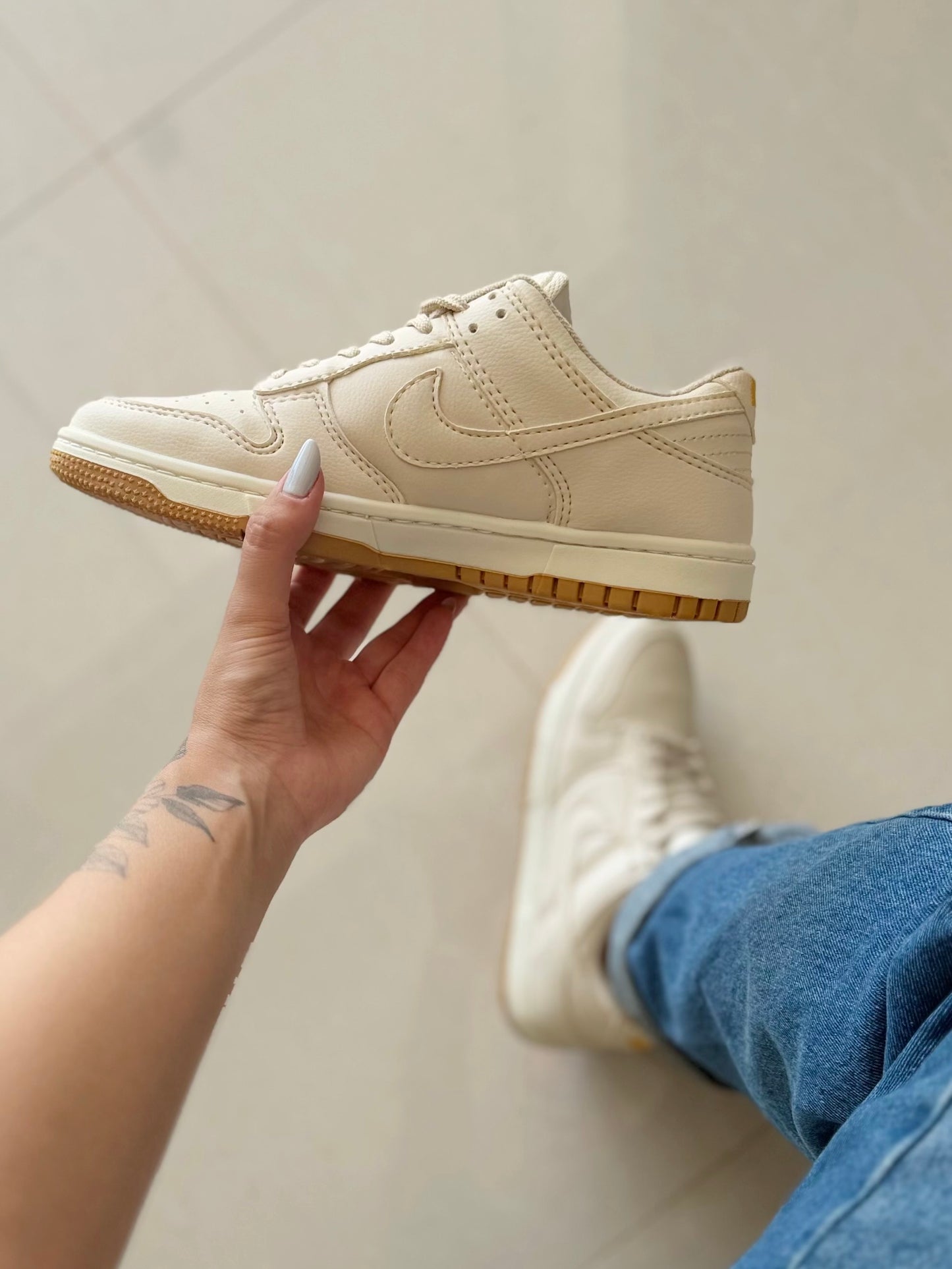 Tênis Nike Dunk SB Nude Bege Premium