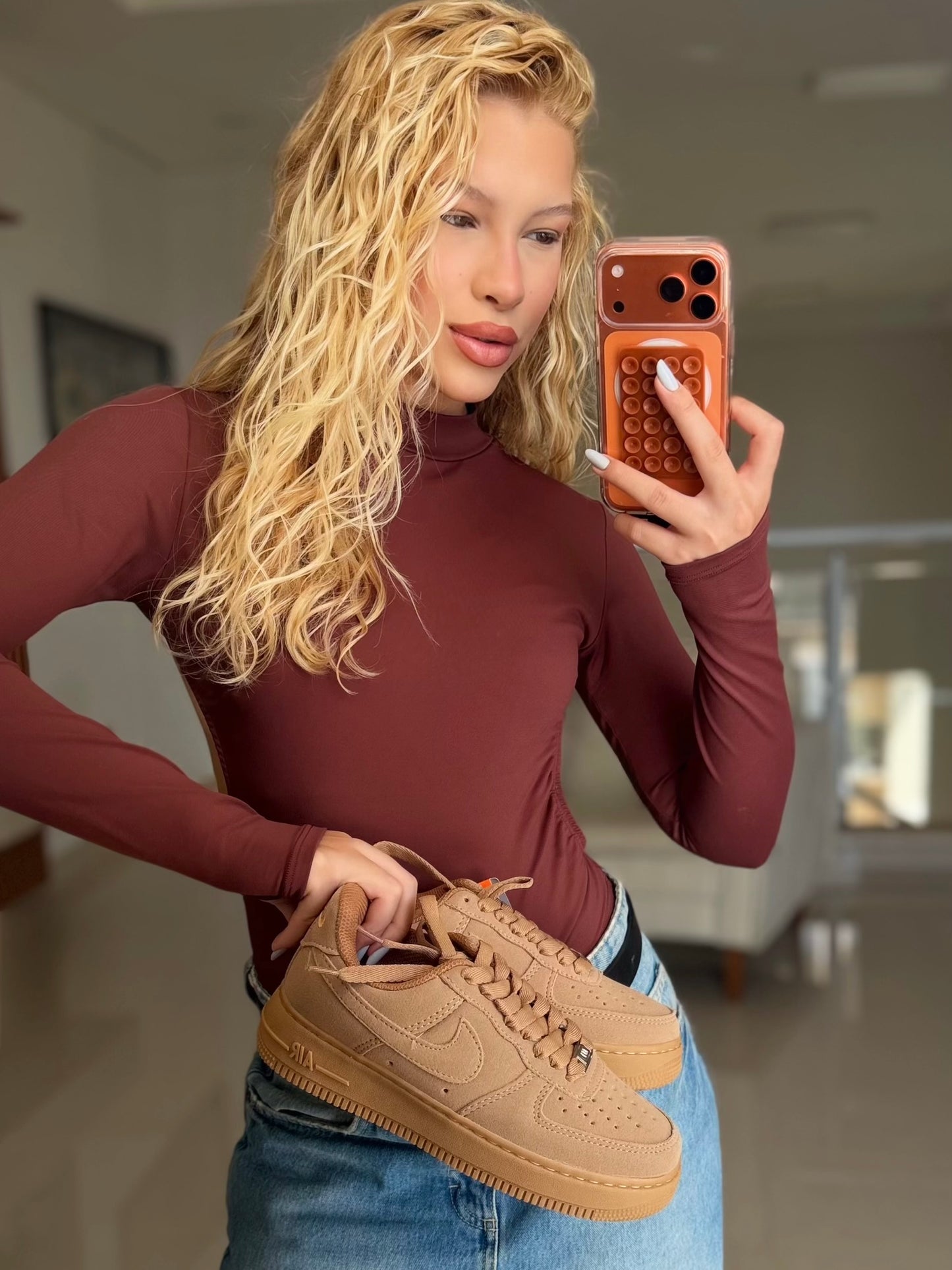 Tênis Nike Air Force 1 Caramelo 2.0