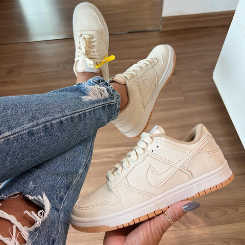 Tênis Nike Dunk SB Nude Bege Premium