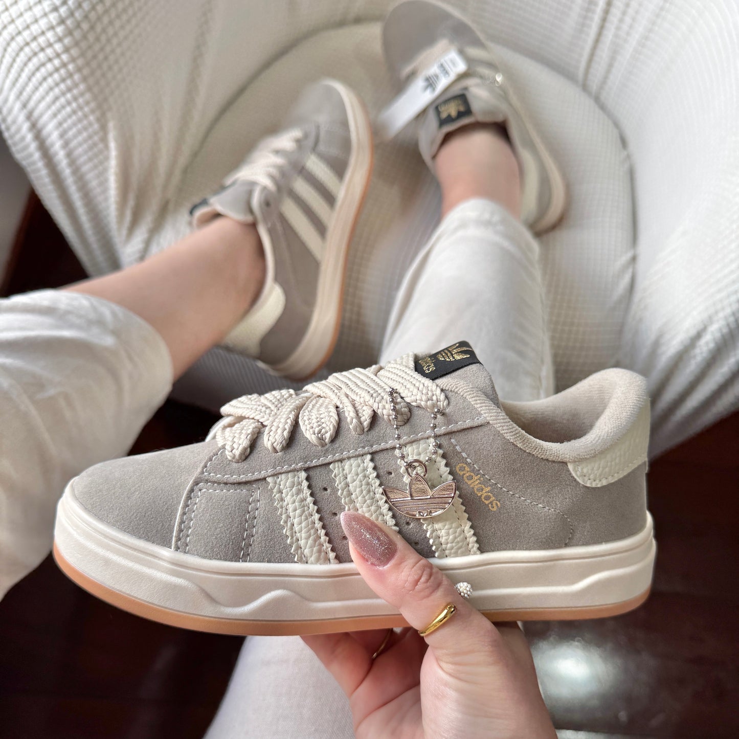 Tênis Adidas Campus Cinza Premium