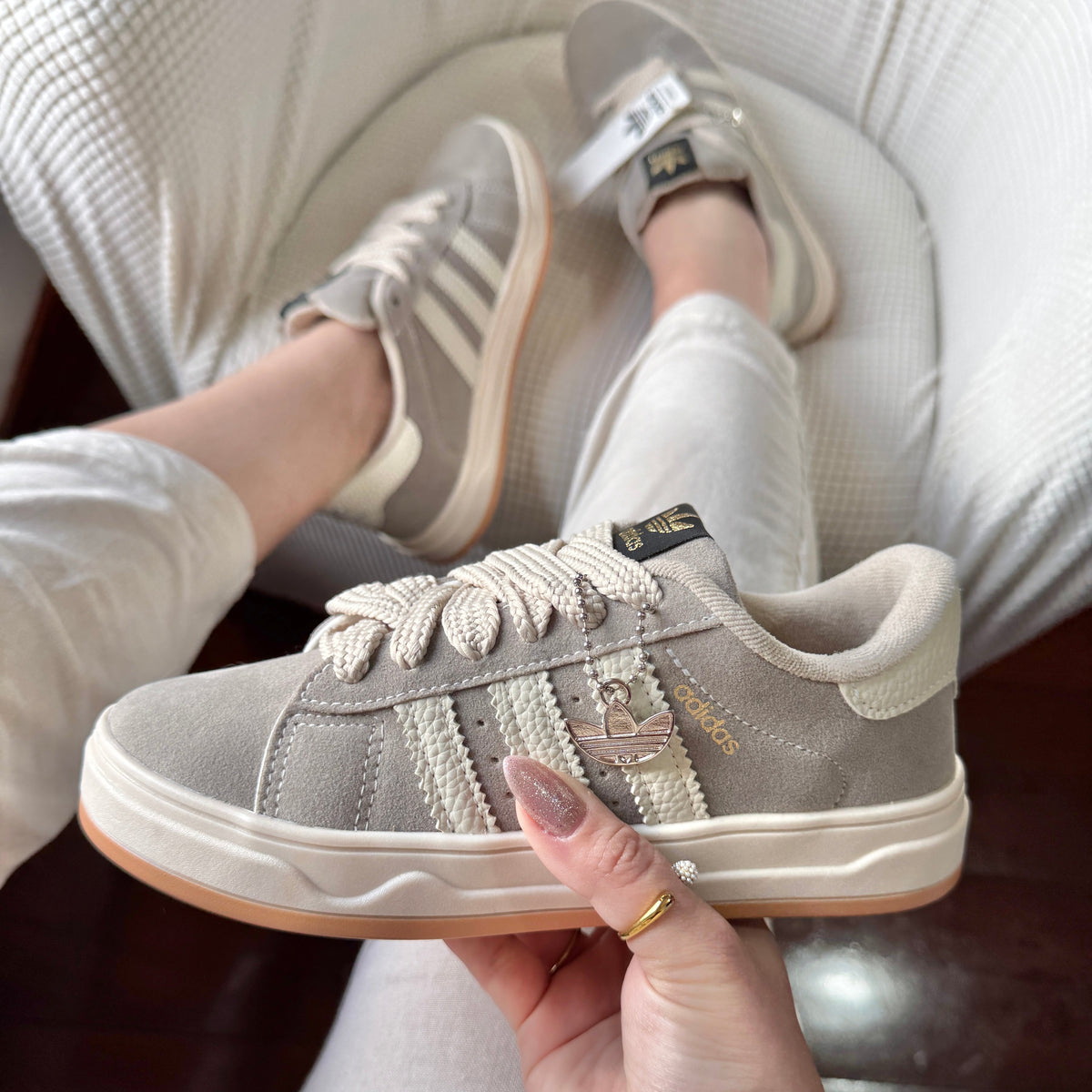 Tênis Adidas Campus Cinza Premium