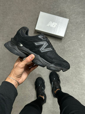 Tênis New Balance 9060 Sea Salt Preto Masculino Couro Legítimo