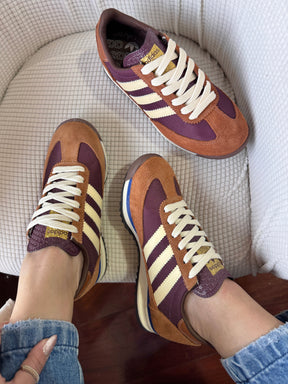 Tênis Adidas SL72 Marrom e Vinho Premium