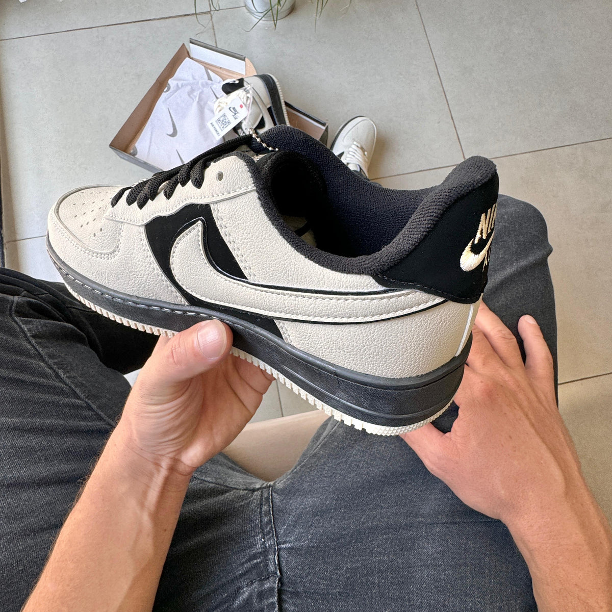 Tênis Nike Air Force Nubuck Preto Masculino