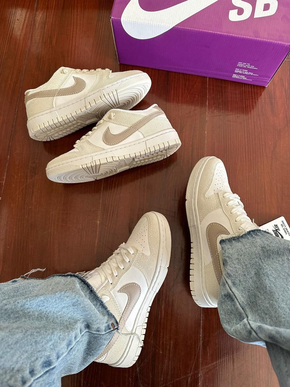 Tênis Nike Dunk Branco Off Glíter