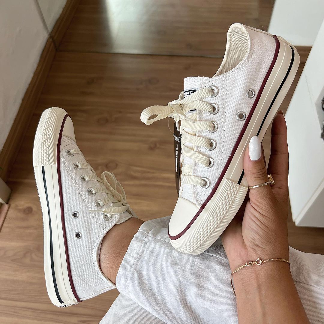 Tênis All Star Off White Vermelho Premium