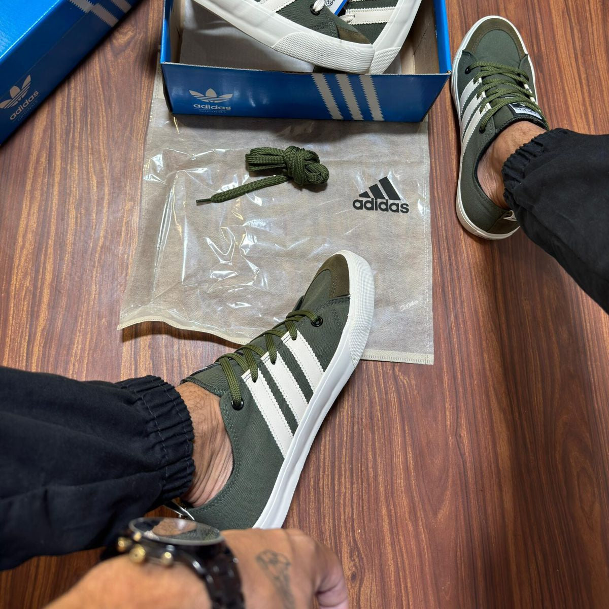 Tênis Adidas Street Verde Militar Masculino